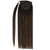image:imageClip in Hair Extensions and Ponytail Hair Extensions Brown Ombre 200G