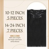 image:imageMake hair look more thickerClip in Real Human Hair Extensions and Ponytail Extensions Human Hair Natural Black 22inch