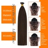 image:imageSunny Hair 18 Inch Mini Flat Tip Hair Extensions Darkest Brown Soft