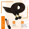 image:imageSunny Hair 18 Inch Mini Flat Tip Hair Extensions Human Hair Brown Balayage