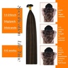image:imageSunny Hair 18 Inch Mini Flat Tip Hair Extensions Human Hair Brown Balayage