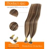 image:imageSunny Hair 18 Inch Nano Bead Hair Extensions Human Hair Remy Straight
