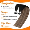 image:imageSunny Hair 18 Inch U Tip Hair Extensions Human Hair Invisible Keratin Tips