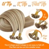 image:imageSunny Hair 18 Inch U Tip Hair Extensions Human Hair Natural K Tips