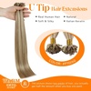 image:imageSunny Hair 18 Inch U Tip Hair Extensions Human Hair Natural K Tips