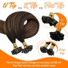image:imageSunny Hair 18 Inch U Tip Human Hair Extensions Brown Balayage Natural Look