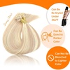 image:imageSunny Hair 20 Inch Ktip Human Hair Extensions Blonde Highlight Soft U Tip