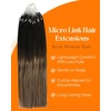 image:imageSunny Hair 20 Inch Micro Ring Hair Extensions Human Hair Micro Loop