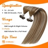 image:imageSunny Hair 20 Inch Soft K Tip Human Hair Extensions Keratin Bond