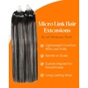 image:imageSunny Hair 22 Inch Micro Loop Hair Extensions Real Human Hair Soft