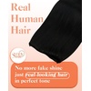 image:imageSunny Hair Beaded Weft Hair Extensions Human Hair Brown Balayage BlondeB1BNatural Black