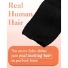image:imageSunny Hair Beaded Weft Hair Extensions Human Hair Brown Balayage BlondeB1BNatural Black