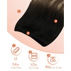 image:imageSunny Hair Beaded Weft Hair Extensions Human Hair Brown Balayage BlondeC1B427Black Roots to Brown with Caramel Blonde