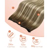 image:imageSunny Hair Beaded Weft Hair Extensions Human Hair Brown Balayage BlondeC3822Brown Roots to Light Brown with Blonde