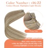 image:imageSunny Hair Beaded Weft Hair Extensions Human Hair Brown Balayage BlondeCP1622Golden Blonde with Light Blonde