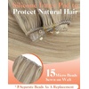 image:imageSunny Hair Beaded Weft Hair Extensions Human Hair Brown Balayage BlondeCP1622Golden Blonde with Light Blonde