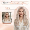image:imageSunny Hair Clip in Hair Extensions Real Human Hair Blonde Highlight 20inch