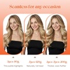 image:imageSunny Hair Clip in Hair Extensions Real Human Hair Blonde Highlight 20inch