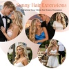 image:imageSunny Hair Clip in Hair Extensions Real Human Hair Blonde Highlight 20inch