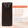 image:imageSunny Hair Clip in Hair Extensions Real Human Hair Chocolate Brown