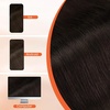 image:imageSunny Hair Clip in Hair Extensions Real Human Hair Dark Brown 16 Inch