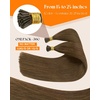 image:imageSunny Hair I Tip Hair Extensions Human Hair Light Brown 14 Inch