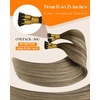 image:imageSunny Hair I Tip Human Hair Extensions Balayage Brown Mix Blonde 18 Inch