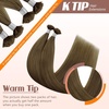 image:imageSunny Hair K Tip Hair Extensions Human Hair Golden Walnut Brown