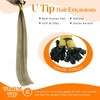 image:imageSunny Hair K Tip Human Hair Extensions Brown Balayage Blonde 14 Inch