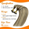 image:imageSunny Hair K Tip Human Hair Extensions Brown Balayage Blonde 14 Inch