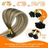 image:imageSunny Hair K Tip Human Hair Extensions Brown Balayage Blonde 14 Inch