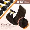 image:imageSunny Hair Ktip Human Hair Extensions Ombre Dark Brown Medium Brown
