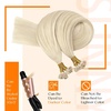 image:imageSunny Hair Mini Flat Tip Hair Extensions Human Hair Platinum Blonde Ktip