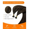 image:imageSunny Hair Nano Hair Extensions Human Hair Dark Brown Balayage 18 Inch