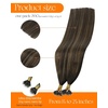 image:imageSunny Hair Nano Hair Extensions Human Hair Dark Brown Balayage 18 Inch