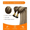 image:imageSunny Hair Nano Ring Hair Extensions Human Hair Soft Nano Tips 18 Inch