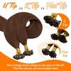 image:imageSunny Hair U Tip Hair Extensions Auburn Brown Soft Keratin Tips 16 Inch