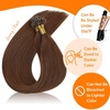 image:imageSunny Hair U Tip Hair Extensions Auburn Brown Soft Keratin Tips 16 Inch