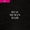 image:imageVe Sunny Ponytail Extension Human Hair 80g Wrap Around Natural Pony Tails Hair Extensions Straight Real Human Hair for Women Jet Black 14 InchPony111 Jet Black