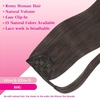 image:imageVe Sunny Ponytail Extension Human Hair 80g Wrap Around Natural Pony Tails Hair Extensions Straight Real Human Hair for Women Jet Black 14 InchPony131C Mocha Brown