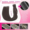 image:imageVe Sunny Ponytail Extension Human Hair 80g Wrap Around Natural Pony Tails Hair Extensions Straight Real Human Hair for Women Jet Black 14 InchPony131C Mocha Brown