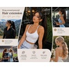 image:imageVe Sunny Ponytail Extension Human Hair 80g Wrap Around Natural Pony Tails Hair Extensions Straight Real Human Hair for Women Jet Black 14 InchPony213822 Walnut Brown Ombre Light Brown Balayage Blonde