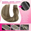 image:imageVe Sunny Ponytail Extension Human Hair 80g Wrap Around Natural Pony Tails Hair Extensions Straight Real Human Hair for Women Jet Black 14 InchPony213822 Walnut Brown Ombre Light Brown Balayage Blonde