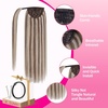 image:imageVe Sunny Ponytail Extension Human Hair 80g Wrap Around Natural Pony Tails Hair Extensions Straight Real Human Hair for Women Jet Black 14 InchPony238A60 Light Brown Highlights Platinum Blonde
