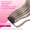image:imageVe Sunny Ponytail Extension Human Hair 80g Wrap Around Natural Pony Tails Hair Extensions Straight Real Human Hair for Women Jet Black 14 InchPony238A60 Light Brown Highlights Platinum Blonde