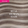 image:imageVe Sunny Ponytail Extension Human Hair 80g Wrap Around Natural Pony Tails Hair Extensions Straight Real Human Hair for Women Jet Black 14 InchPony238A60 Light Brown Highlights Platinum Blonde