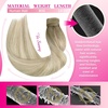 image:imageVe Sunny Ponytail Extension Human Hair 80g Wrap Around Natural Pony Tails Hair Extensions Straight Real Human Hair for Women Jet Black 14 InchPony32SUN Ash Grey Balayage Platinum Blonde