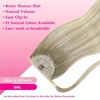 image:imageVe Sunny Ponytail Extension Human Hair 80g Wrap Around Natural Pony Tails Hair Extensions Straight Real Human Hair for Women Jet Black 14 InchPony32SUN Ash Grey Balayage Platinum Blonde
