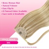 image:imageVe Sunny Ponytail Extension Human Hair 80g Wrap Around Natural Pony Tails Hair Extensions Straight Real Human Hair for Women Jet Black 14 InchPony411622 Blonde Highlights