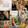 image:imageVe Sunny Ponytail Extension Human Hair 80g Wrap Around Natural Pony Tails Hair Extensions Straight Real Human Hair for Women Jet Black 14 InchPony411622 Blonde Highlights